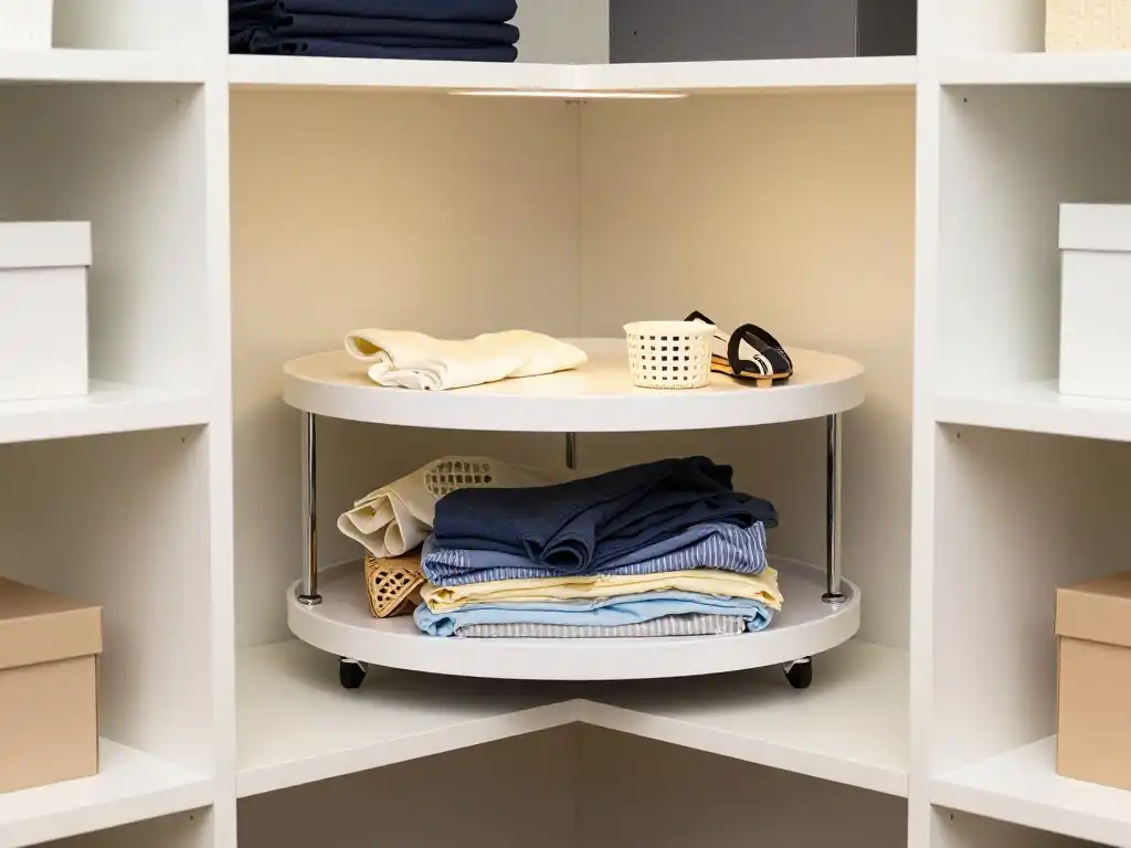 The Lazy Susan Shelf Trick That Solves Deep Corner Closet Access Forever