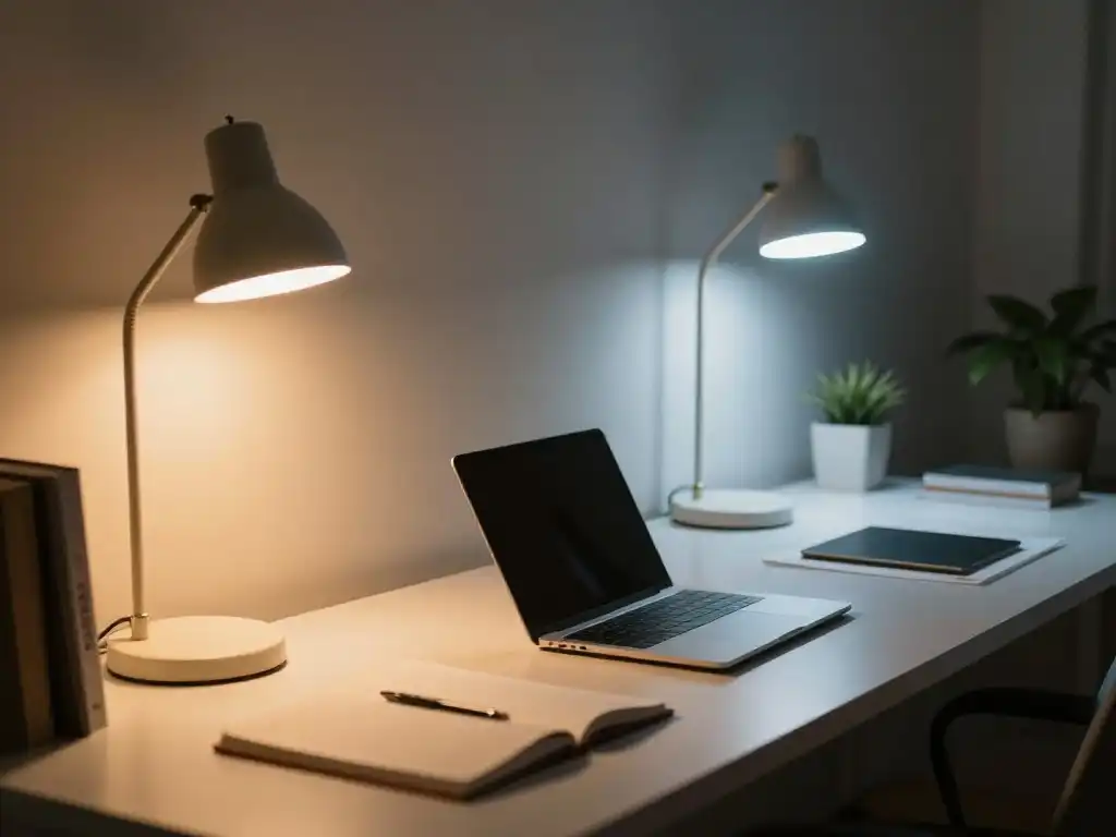 The Lighting Setup That Makes a Shared Double Desk Feel Like Two Private Offices