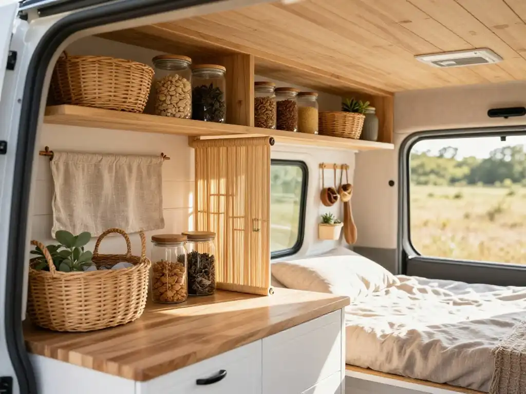 The Smartest Boho Van Storage Ideas That Hide Everything Without Killing the Vibe