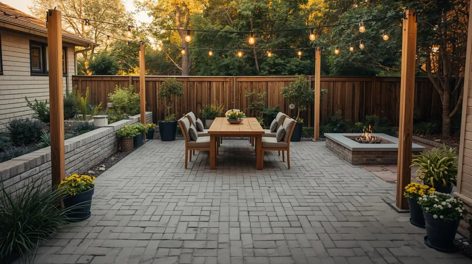 simple diy backyard patio