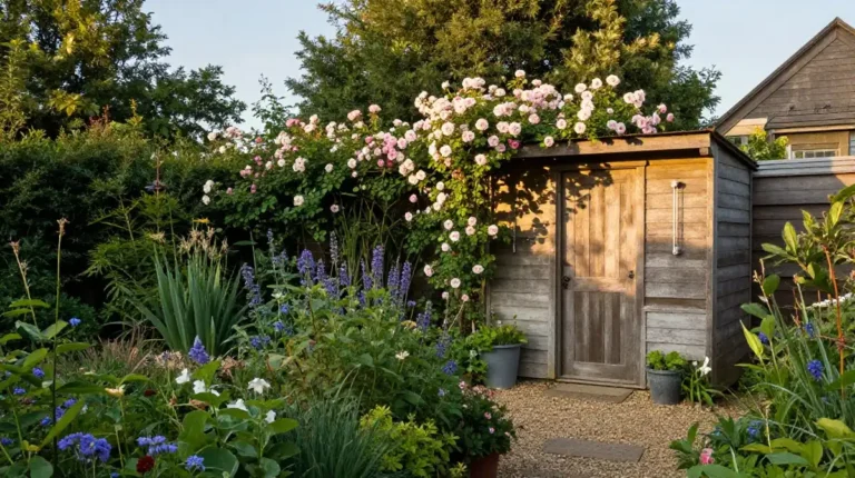backyard shed landscaping ideas