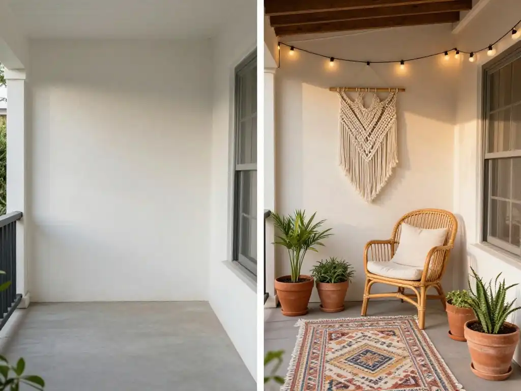 Idea 9 — Budget Boho Front Porch Transformation That Looks Richly Designed