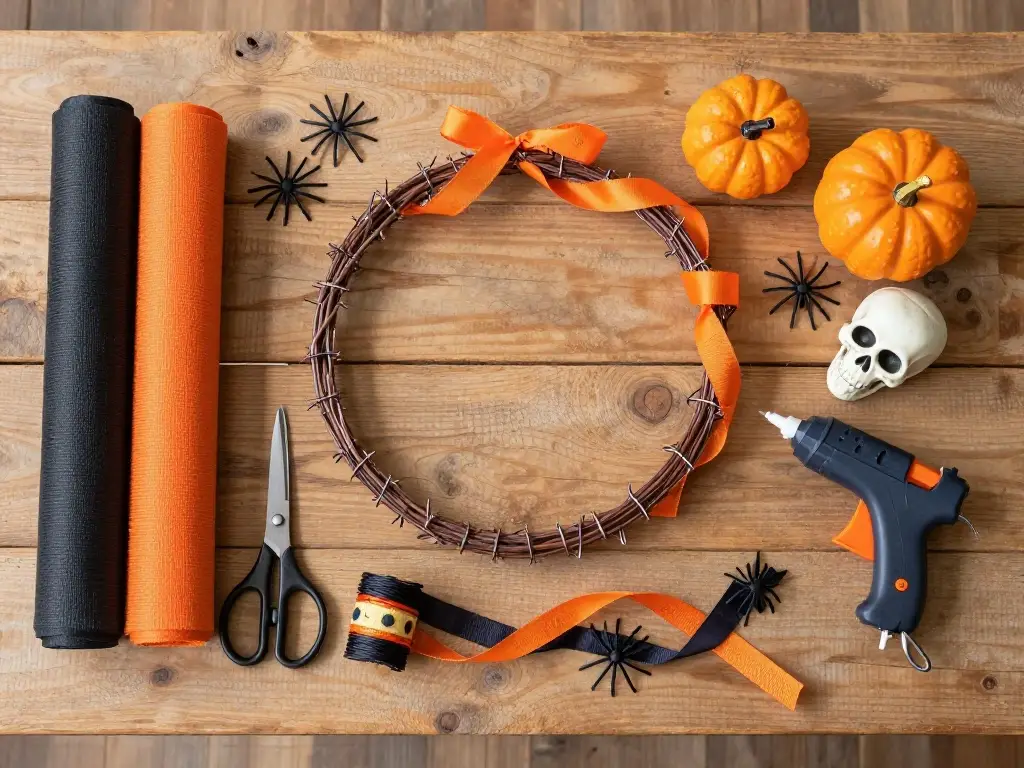 What Materials Do You Need to Make a DIY Halloween Wreath?