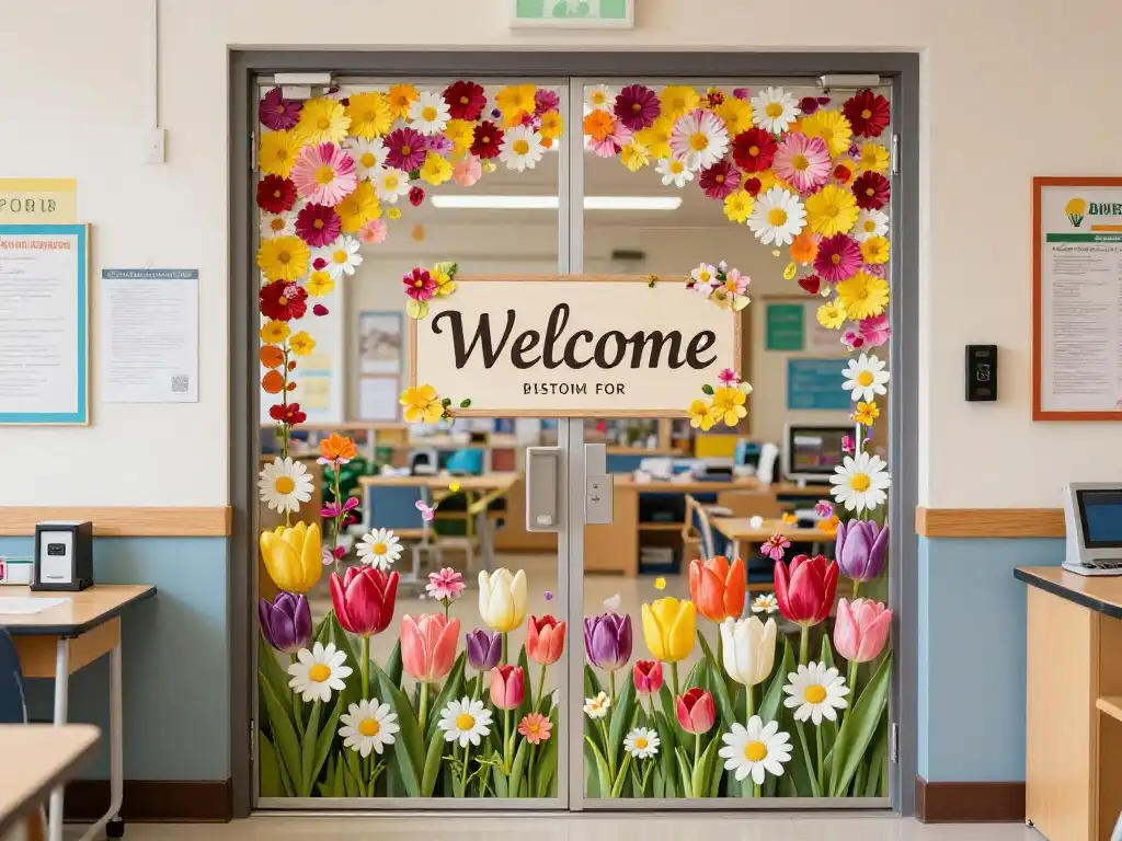 Blooming Door Designs That Make Every Student Feel Welcome