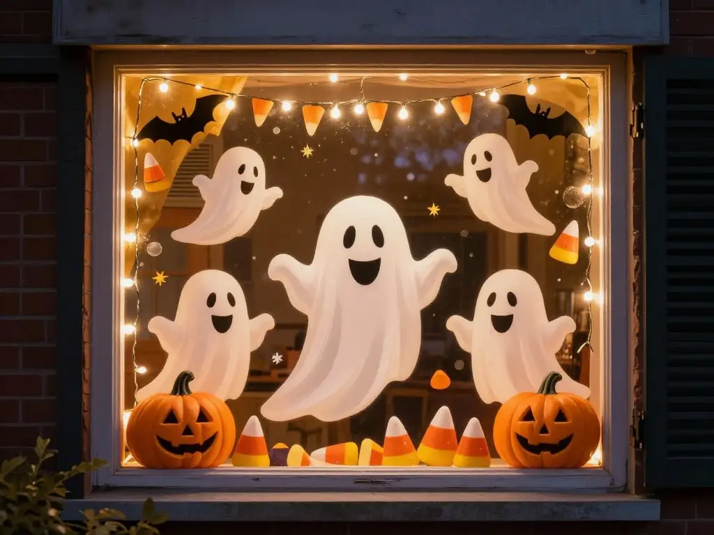 Family-Friendly Halloween Window Display Ideas