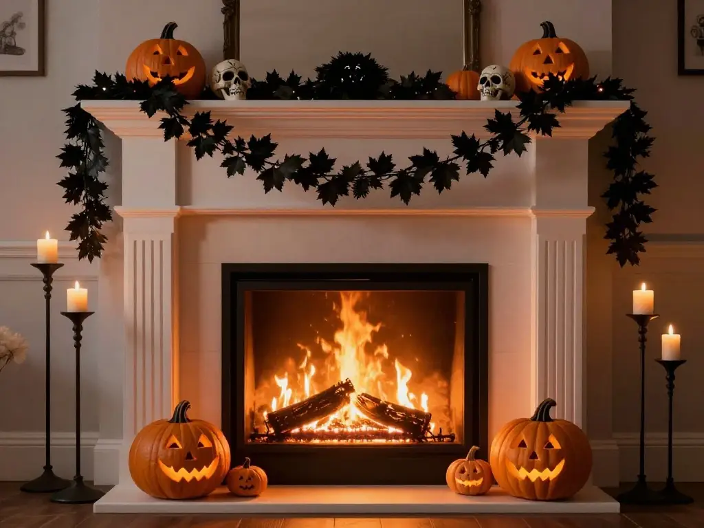 Halloween Fireplace Decor: Make Your Hearth the Spookiest Spot in the Room