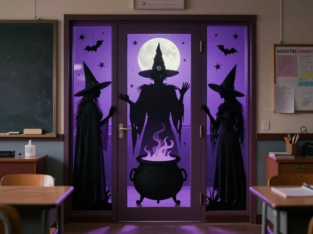 Famous Movie and Pop Culture Halloween Door Themes for Classrooms