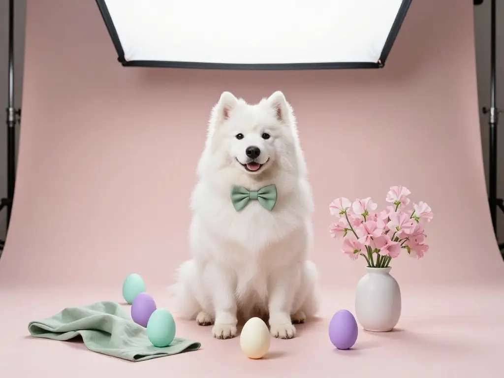 Pastel Color Palettes and Styling Choices That Make Dog Photos Pop on Screen