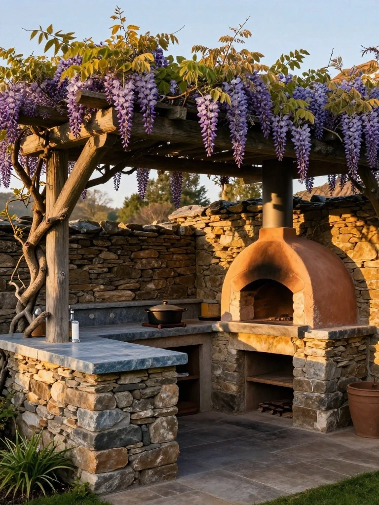 Rustic Outdoor Kitchen Ideas That Make a Stone and Wood Backyard Feel Timeless