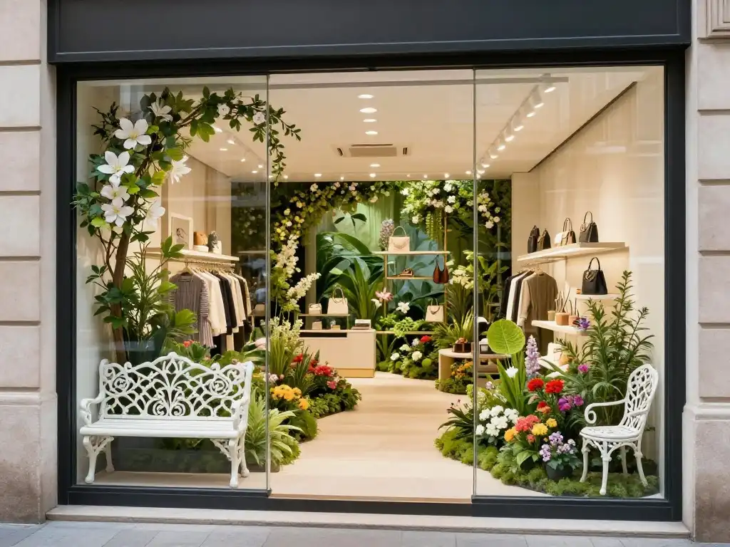 Storefront Styling Ideas Inspired by Blooming Gardens and Parks