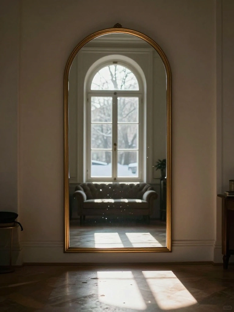 Mirrored Illumination Multiplies Fragmented Winter Entry Decor Sunlight