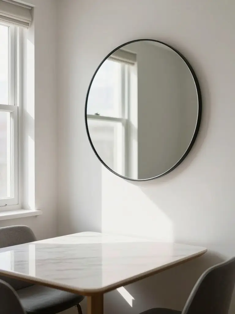 Mirrors and Reflective Surfaces That Visually Expand a Small Dining Space