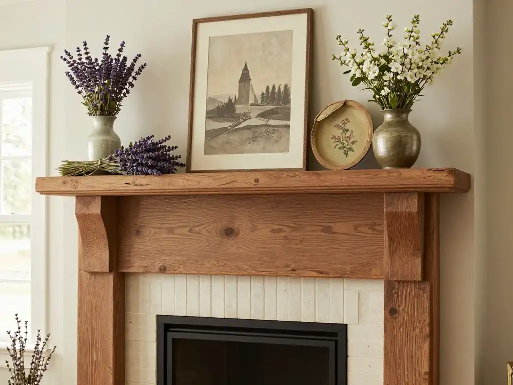 Rustic Spring Mantel Concepts That Add Warmth and Character
