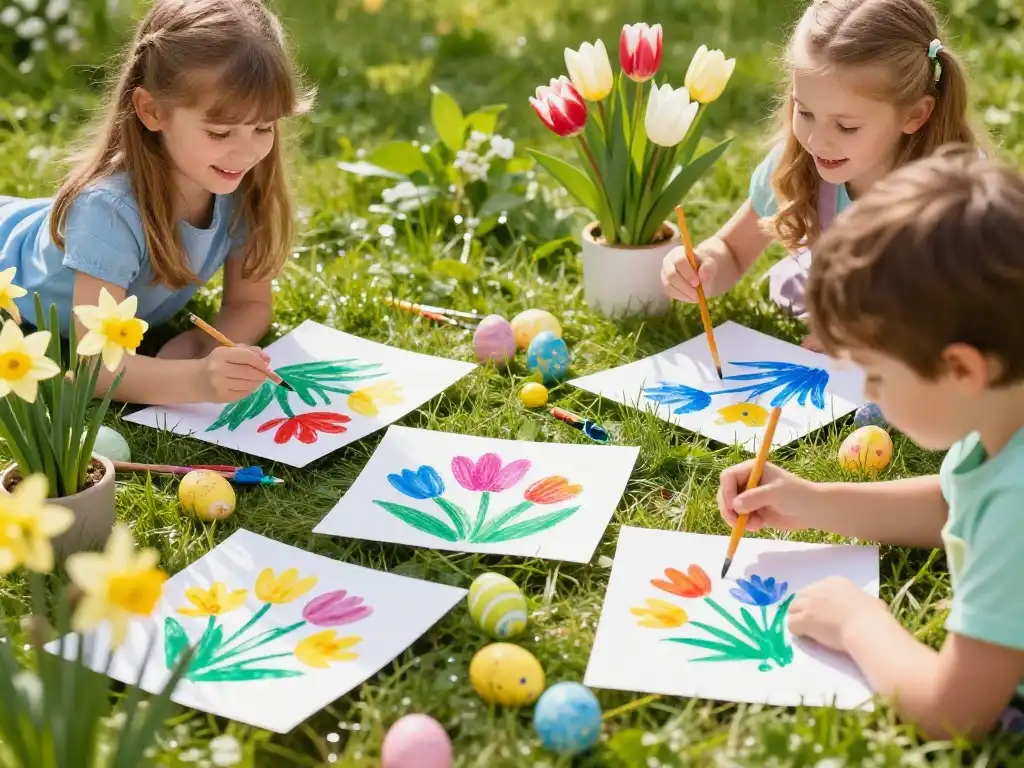Spring Inspired Easter Art Projects Bursting With Color and Joy