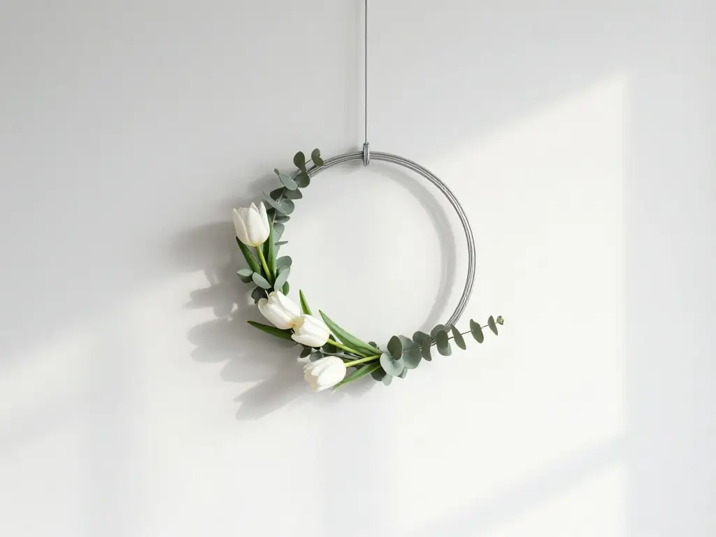 Elegant Minimalist Spring Wreath Ideas for People Who Hate Fussy Decor