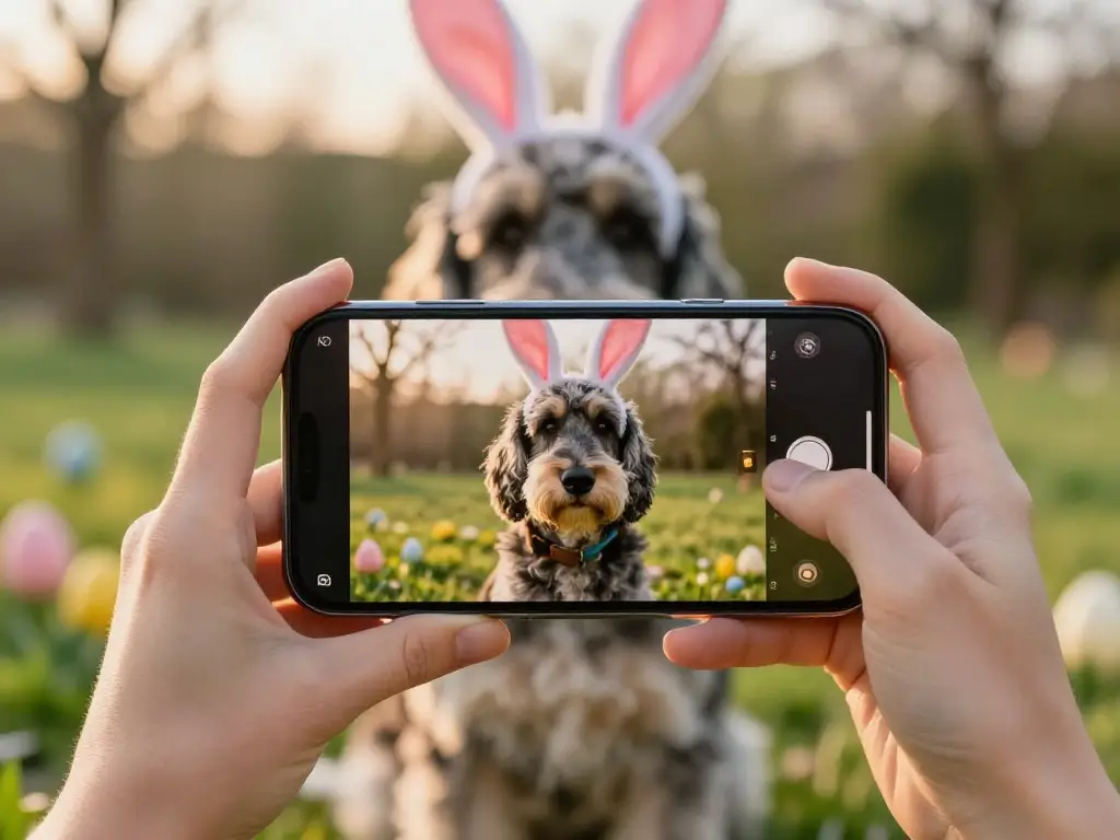 Smartphone Camera Settings That Produce Sharp Beautiful Dog Easter Portraits