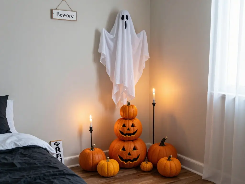 DIY Halloween Corner Decorations for Small Spaces