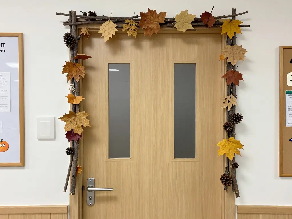 Nature-Inspired and Eco-Friendly Halloween Door Decoration Ideas