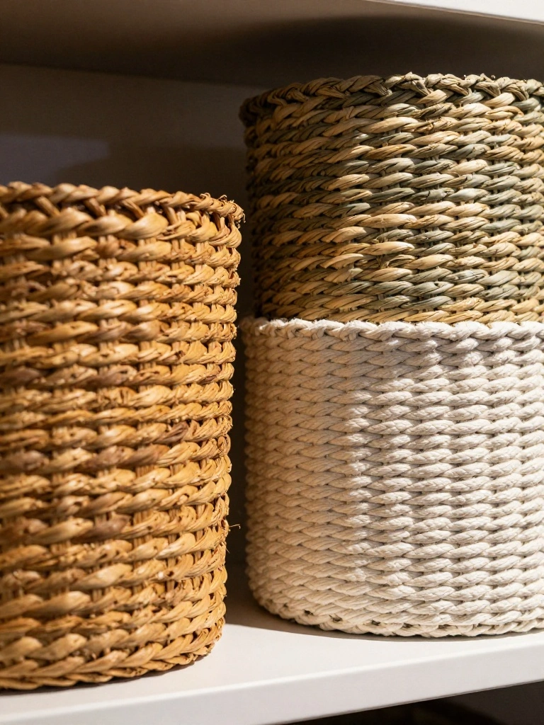 Baskets and Woven Textures That Add Depth to Any Winter Shelf Display