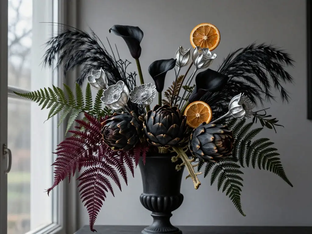The Gothic Botanicals Trend Turning Ordinary Mantles Into Haunted Masterpieces