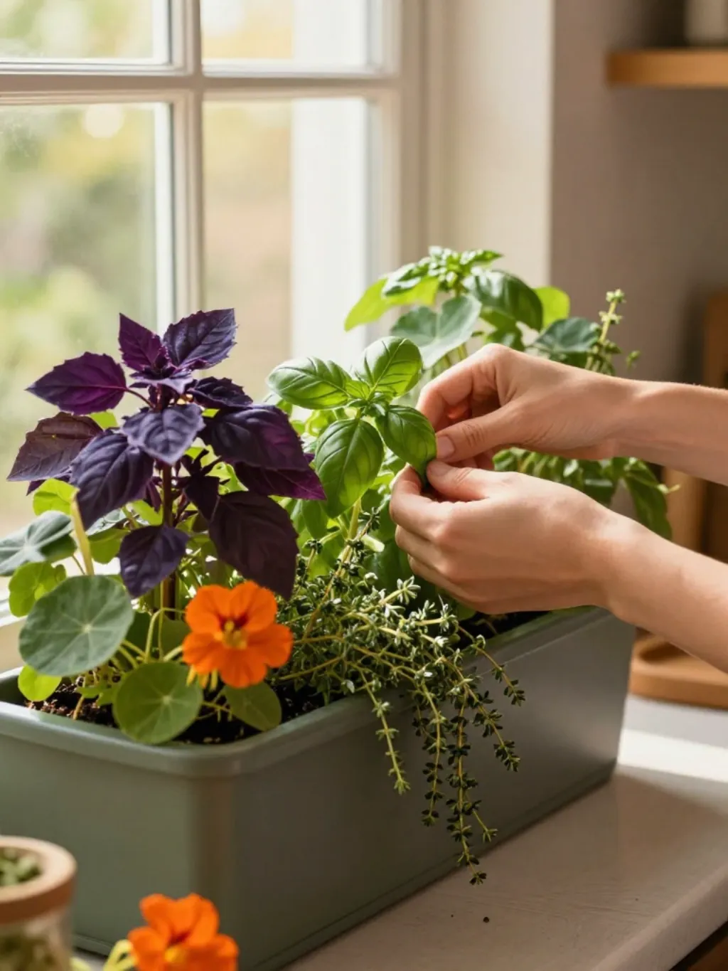 Herbs and Flowers Together: The Practical Window Box Nobody Regrets