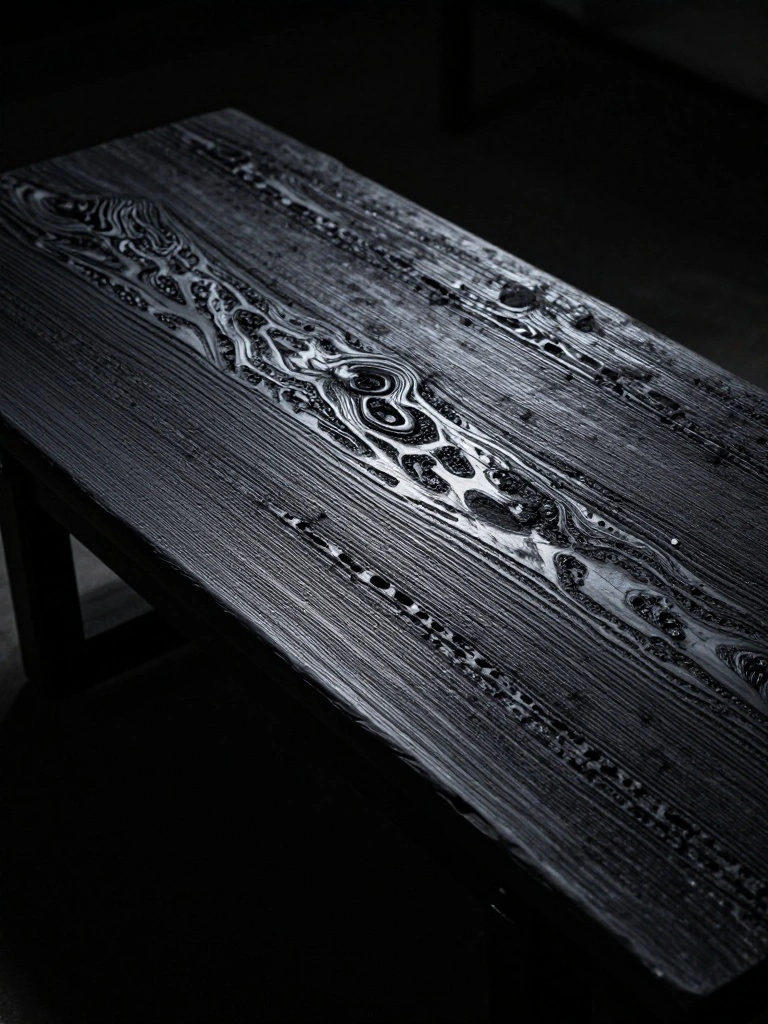 Scorched Finish Innovations Offer a Dark Metamorphosis for Decors