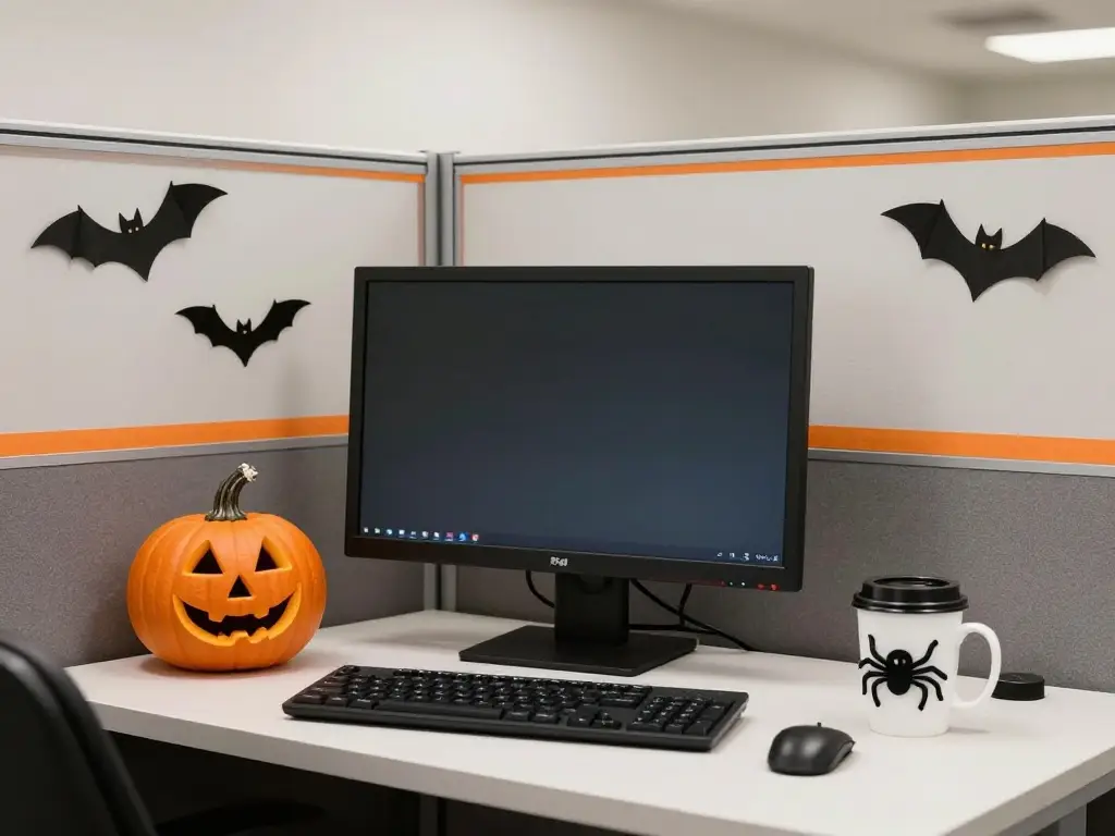 Easy Last-Minute Halloween Cubicle Decoration Ideas
