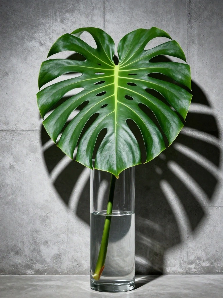 Monolithic Peace: The Understated Power of Single Species Leaf Vignettes