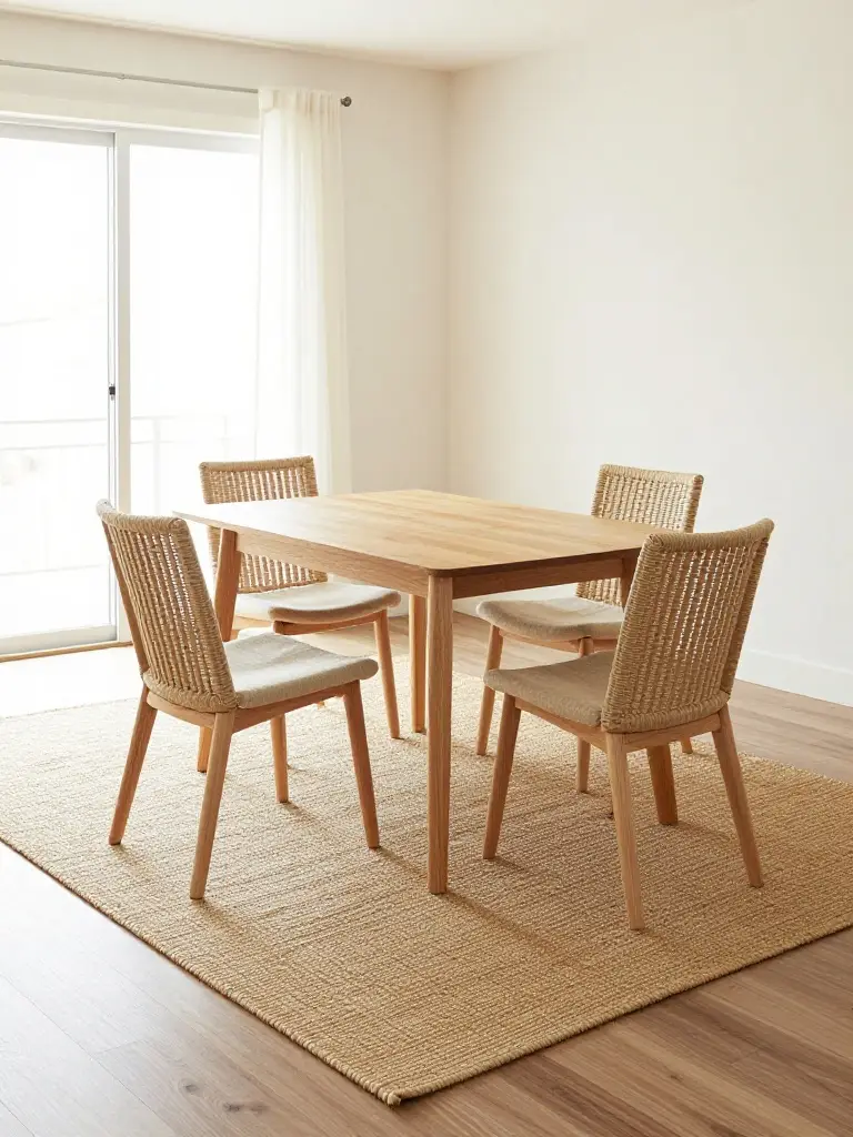 Rugs and Flooring Choices That Visually Separate the Dining Zone
