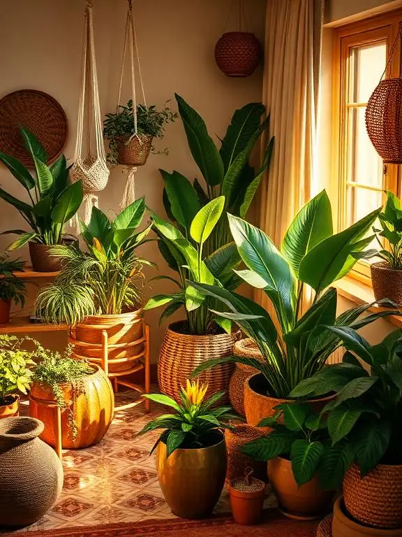 Boho Plant Apartment Aesthetics That Layer Texture Color and Wild Green Together