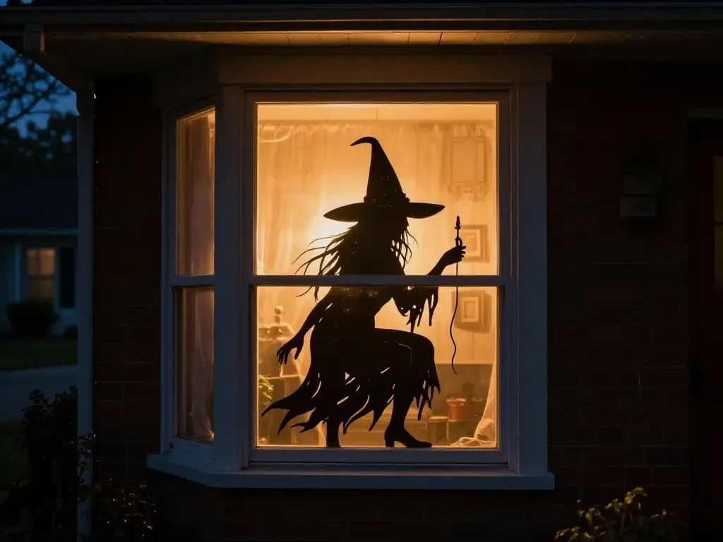 Spooky Halloween Window Silhouettes You Can Make at Home 