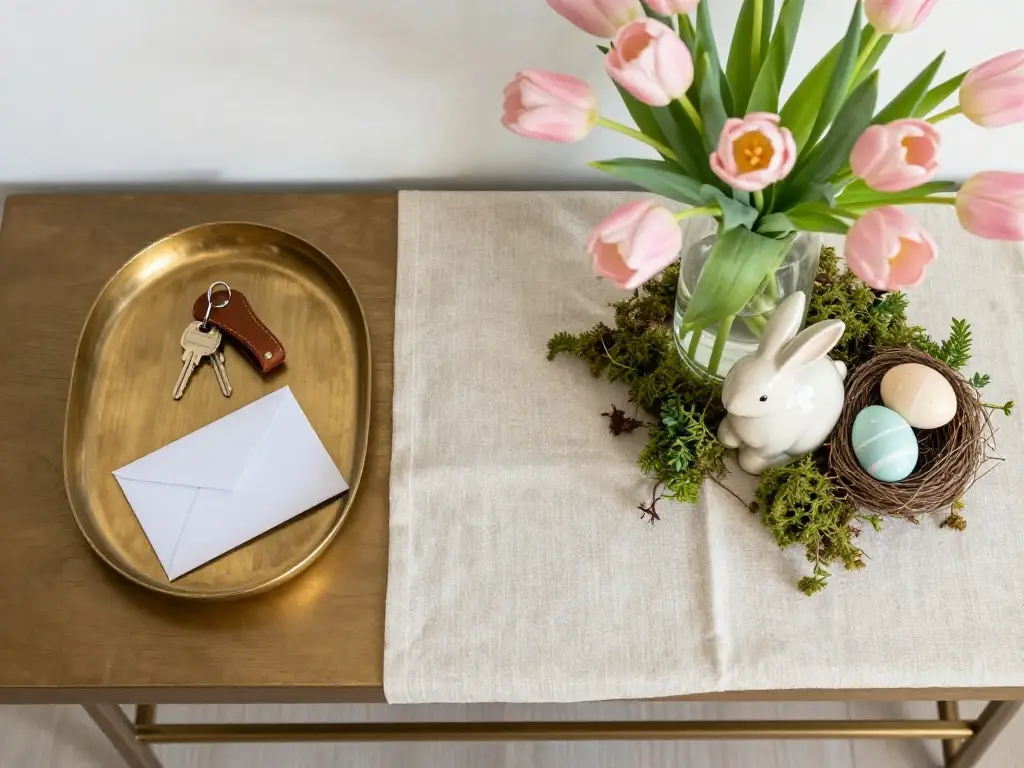 Easter Entryway Table Decor Ideas That Balance Beauty and Everyday Function