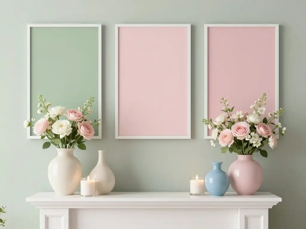 Fresh Color Pairings That Make Spring Mantel Displays Feel Alive