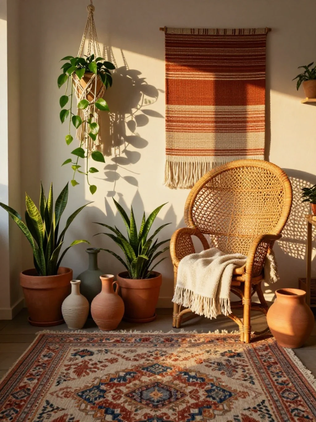 Boho Spring Apartment Decor That Layers Texture Color and Wanderlust Energy