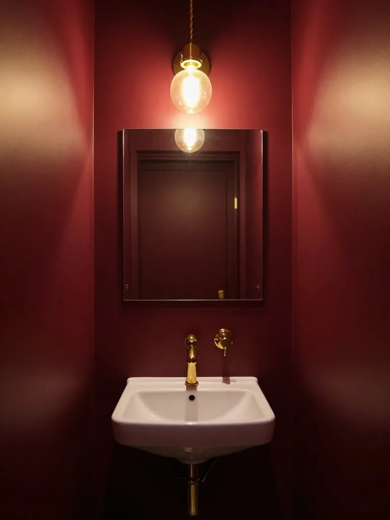 Bold Statement Colors That Surprisingly Work in Tiny Bathrooms