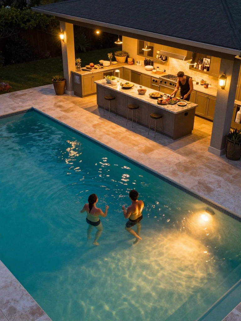 Poolside Outdoor Kitchen Designs That Create the Ultimate Backyard Experience