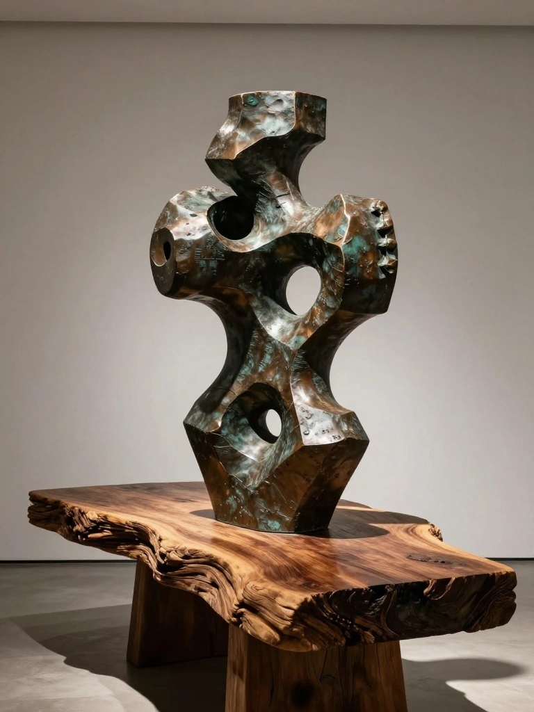 The Audacious Statement of Placing Oversized Sculptures on Timber
