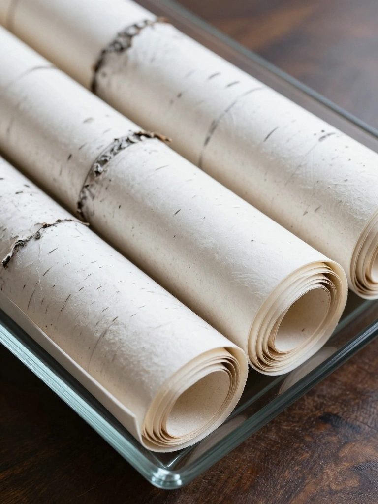 The Fragmented Forest: Utilizing Stripped Birch Bark for Textural Depth