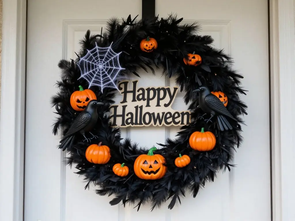 Spooky DIY Halloween Wreath Ideas Using Dollar Tree Supplies
