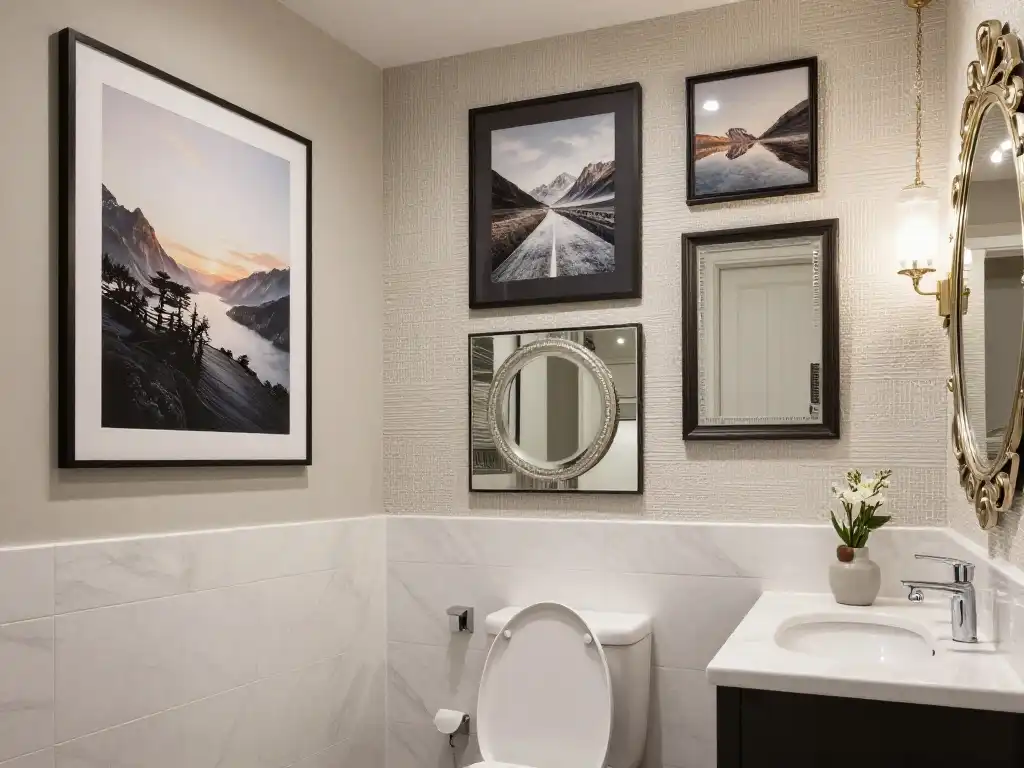 Eye-Catching Wall Decor Concepts That Redefine Toilet Interiors