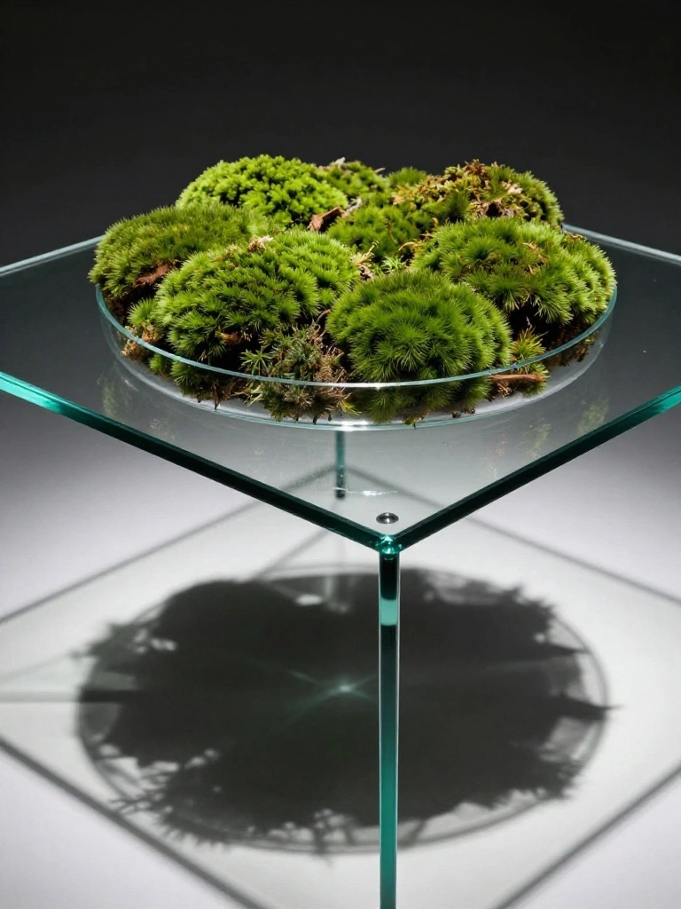Velvet and Moss: Creating Unexpected Tactile Friction on Glass Tops