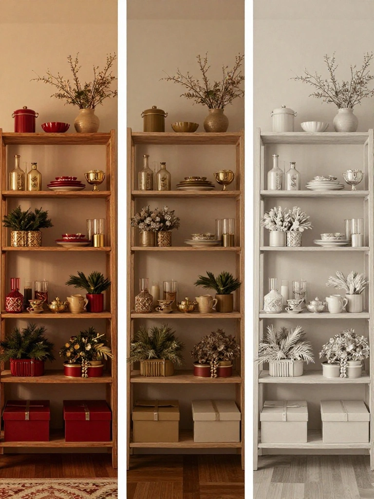 Transitioning Shelves Seamlessly From Christmas Into Pure Winter Styling