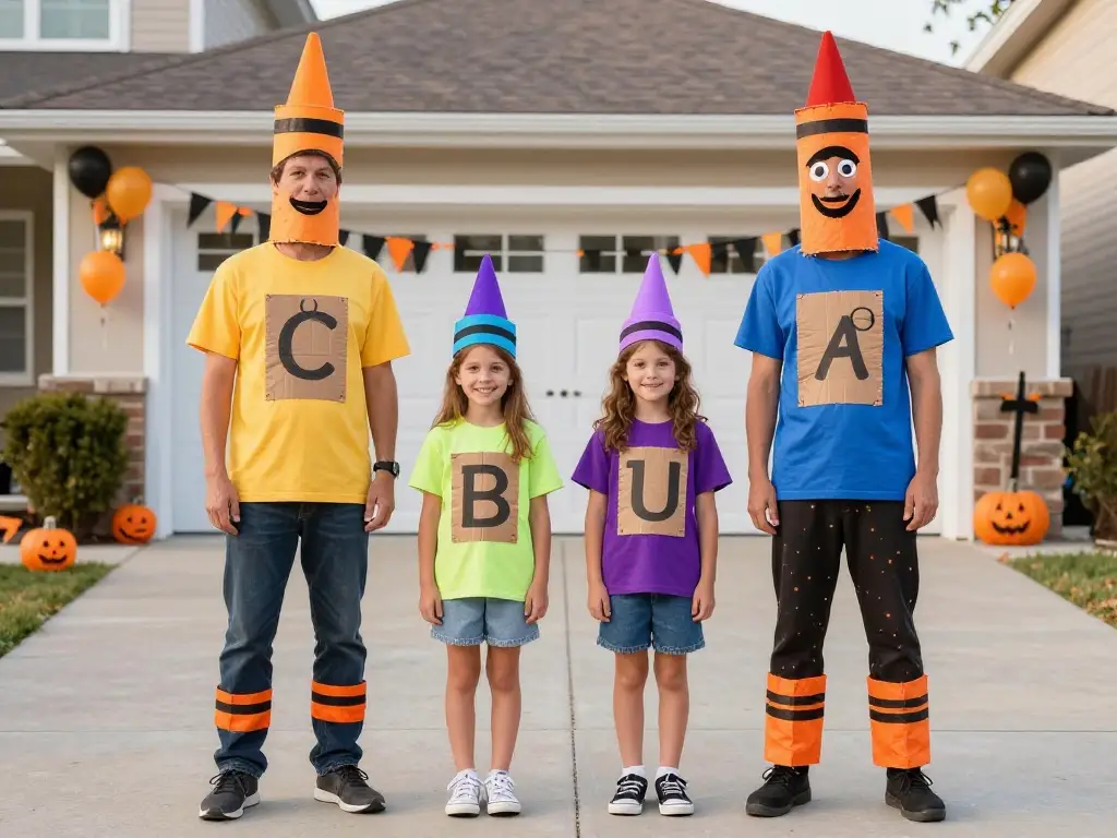 Easy DIY Family Halloween Costumes on a Budget