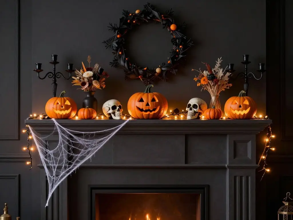 Spooky Halloween Mantel Decor Ideas That Steal the Show