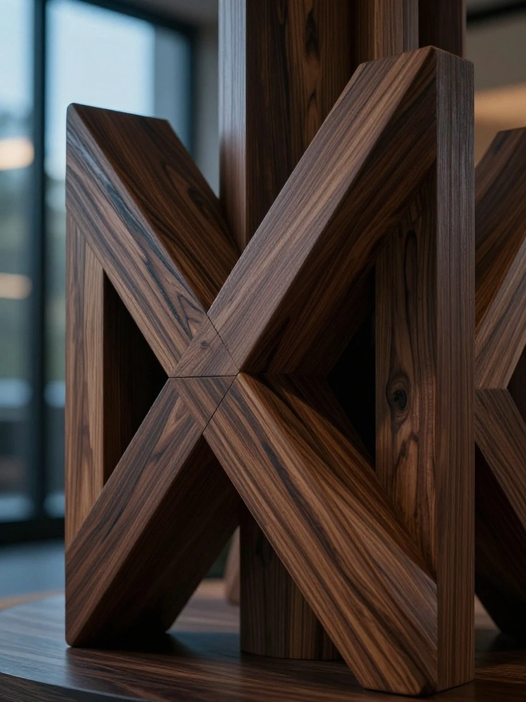Bold Geometric Joinery Destroys the Myth of Boring Central Tables