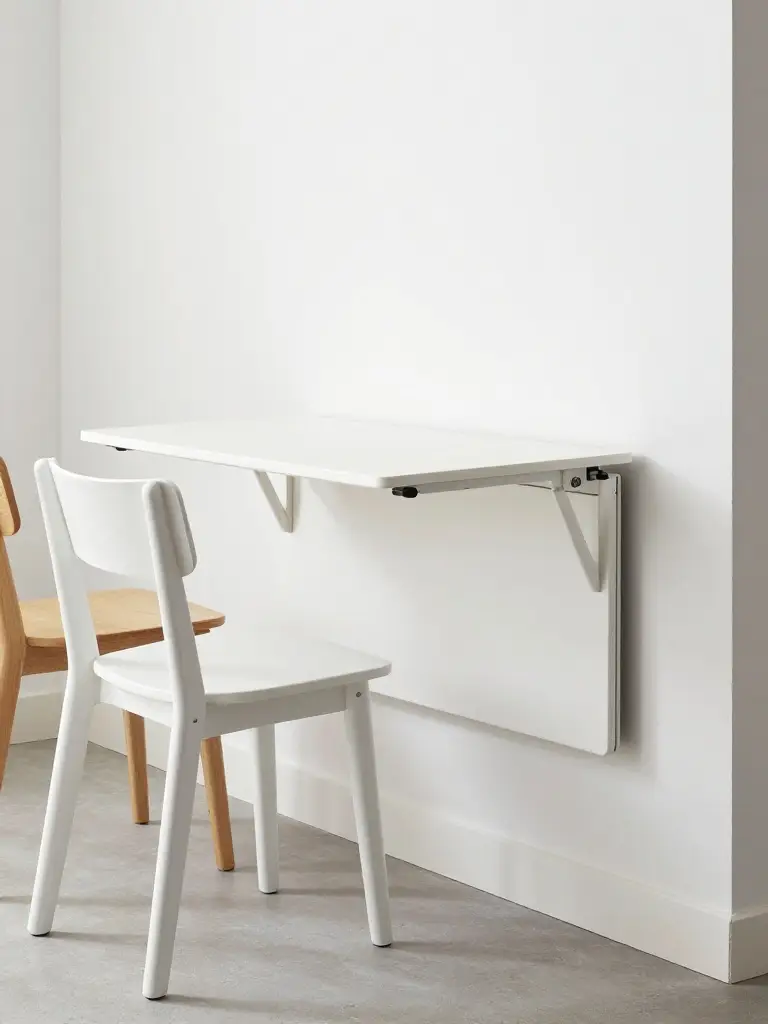 Fold Down and Drop Leaf Tables for Truly Tiny Kitchen Spaces