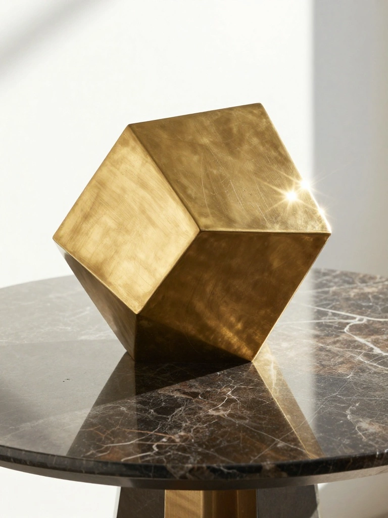 Gilded Dawn: Catching Early Morning Sunlight with Brushed Brass Accents