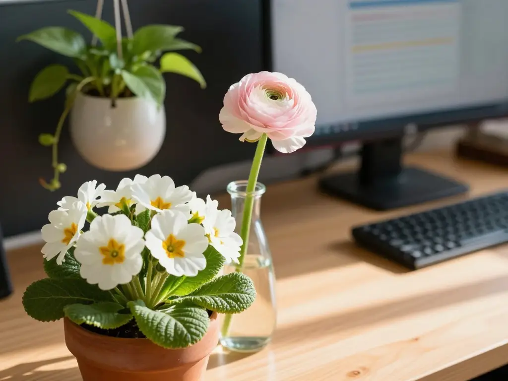 Spring Flowers and Greenery That Make Your Desk Feel Alive Without the Mess