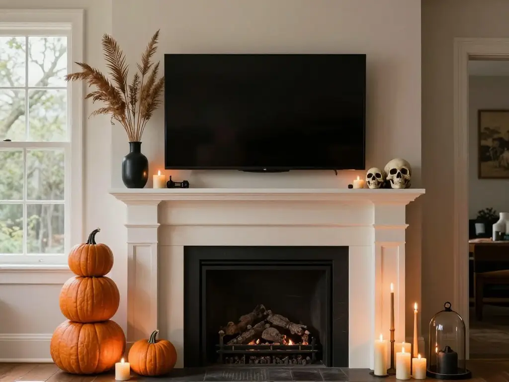 The Asymmetry Secret That Transforms a Boring Halloween Fireplace Display