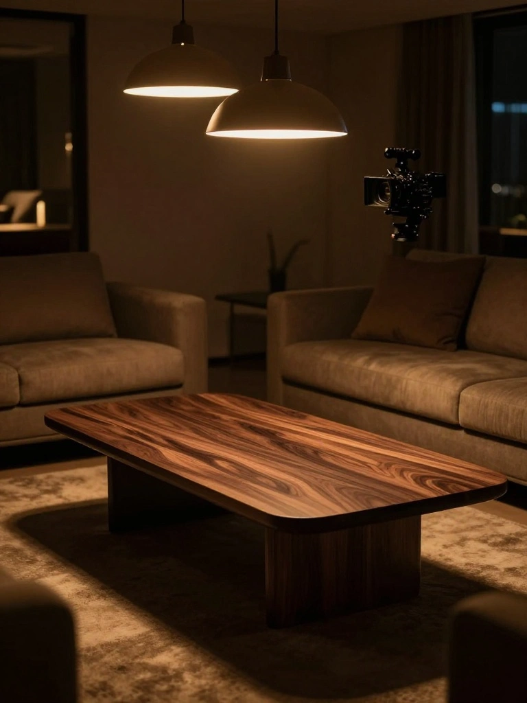 The Seductive Appeal of Deep Walnut Tones Under Soft Evening Light